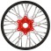 1/4 Pro-Spec Aluminum V2 Bead Rear Wheel Black/Red (1): Promoto-MX