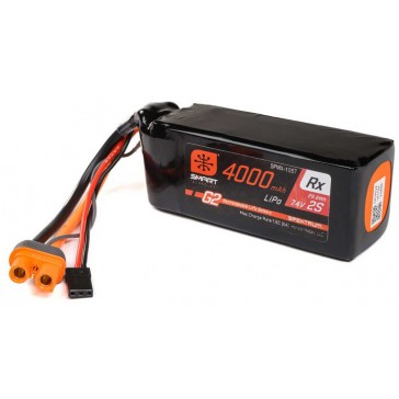 7.4V 4000mAh 2S 15C Smart G2 Receiver LiPo Battery: IC3