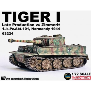 1/72 TIGER I ZIMMERIT 1./S.PZ.ABT 101 NOMANDY 1944