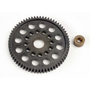 Spur gear (64-Tooth) (32-Pitch) w/bushing