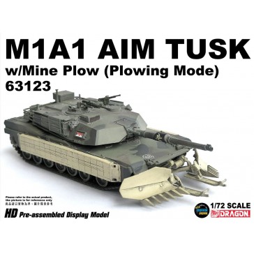 1/72 M1A1 AIM TUSK W/MINE PLOW DIECAST (01/25) *