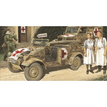 1/35 KUBELWAGEN AMBULANCE W/GERM MEDIC (03/25) *