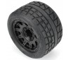 1/8 Menace HP BELTED F/R 3.8 MT Tires Mounted 17mm Black Raid (2)