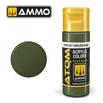 ATOM ACRYLIC COLOR DUNKELGRUN RLM81 20 ML