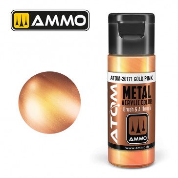 ATOM ACRYLIC METALLIC GOLD PINK 20 ML