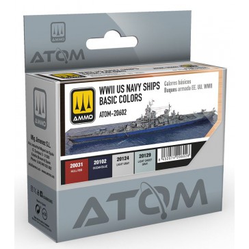 ATOM ACR. WWII US NAVY SHIPS BASIC COLORS SET (12.24) *