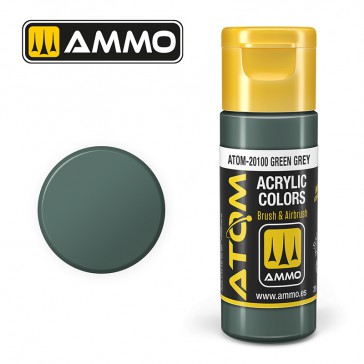 ATOM ACRYLIC COLOR GREEN GREY 20 ML
