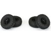 1/24 Trencher F/R 1.0 Tires Mounted 7mm Black Impulse (4): SCX24