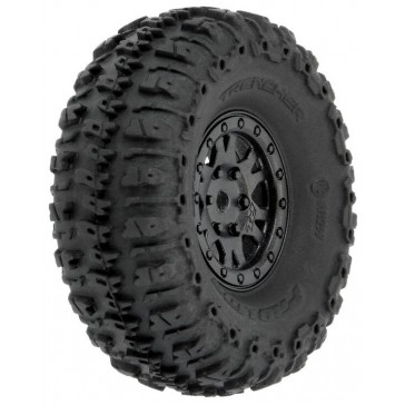 TRENCHER 1.0" TYRES ON MINI IMPULSE BLK WHEELS SCX24