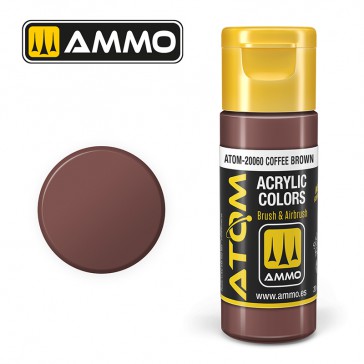 ATOM ACRYLIC COLOR COFFEE BROWN 20 ML