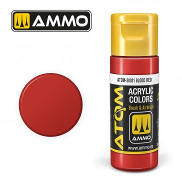 ATOM ACRYLIC COLOR BLOOD RED 20 ML