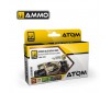 ATOM ACR. PAINT SET INT. GERMAN TANKS 6 JARS