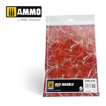 MARBLE RED, SMOOTH SHEET OF MARBLE 2 PCS.
