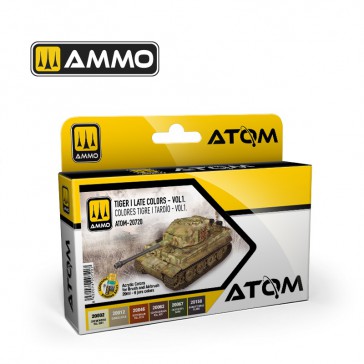 ATOM ACR. PAINT SET TIGER I n°01 COLORS 6 JARS