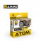 ATOM ACR. PAINT SET RUBBER en TIRES 4 JARS