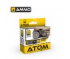 ATOM ACR. PAINT SET RUBBER en TIRES 4 JARS