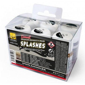 COLLECTIONS: ENAMEL SPLASHES en MEDIUM DENSITY MUD TEXTURES