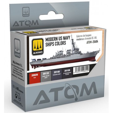 ATOM ACR. MODERN US NAVY SHIPS COLORS SET (12.24) *