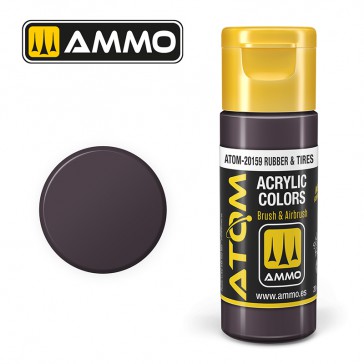 ATOM ACRYLIC COLOR RUBBER en TIRES 20 ML