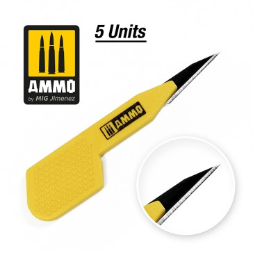 SCALPELS PRECISION BLADE STRAIGHT 5 PCS.