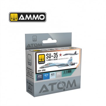 ATOM ACR. PAINT SET SU-35 FLANKER-E 4 JARS