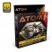 ATOM ACR. PAINT SET 4 RUST en TRACKS COLORS 12 JARS