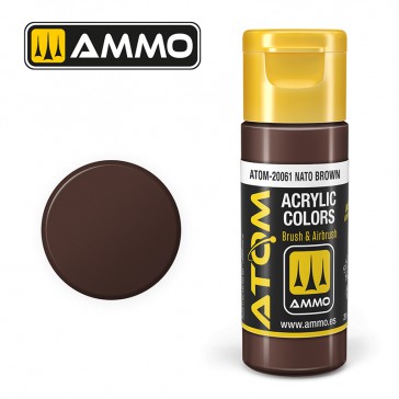 ATOM ACRYLIC COLOR NATO BROWN 20 ML