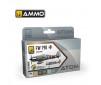 ATOM ACR. PAINT SET FW 190 COLORS 6 JARS