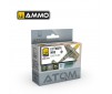 ATOM ACR. PAINT SET LUFTWAFFE WWII EARLY 4 JARS