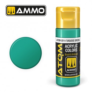 ATOM ACRYLIC COLOR TURQUOISE GREEN 20 ML