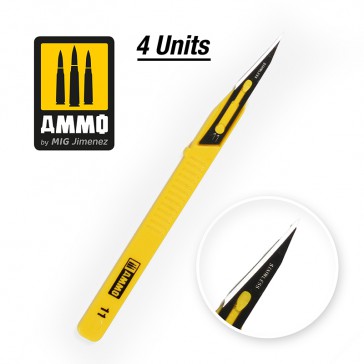 SCALPELS MINI BLADE STRAIGHT 4 PCS.