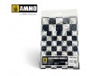 MARBLE CHECKERED, ROUND DIE-CUT WARGAMES 2 PCS.