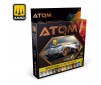 ATOM ACR. PAINT SET 3 METALLIC COLORS 12 JARS