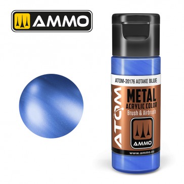 ATOM ACRYLIC METALLIC AOTAKE BLUE 20 ML