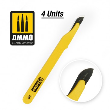 SCALPELS STANDARD BLADE CURVED LARGE 4 PCS.