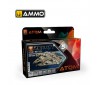 ATOM ACR. PAINT GRAVITY SET 05 GREY 6 JARS