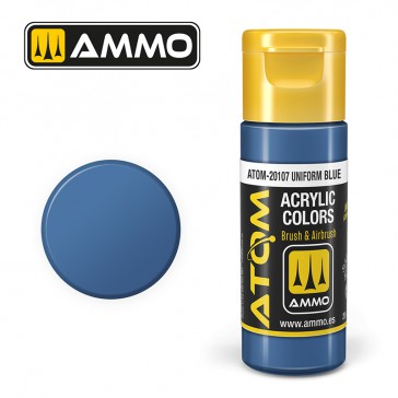 ATOM ACRYLIC COLOR UNIFORM BLUE 20 ML
