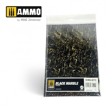 MARBLE BLACK, SMOOTH SHEET OF MARBLE 2 PCS.
