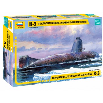 1/350 NOVEMBER CLASS NUCLEAR SUBMARINE K-3