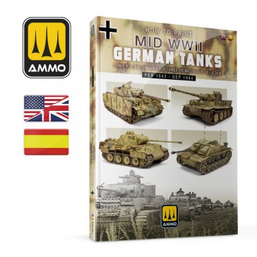 BOOK HOW TO PAINT MID WWII GERMAN TANKS 43/44 ENG.