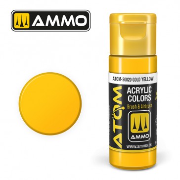 ATOM ACRYLIC COLOR GOLD YELLOW 20 ML