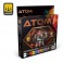 ATOM ACR. PAINT SET 7 BASIC WARGAMES I COLORS 12 JARS