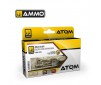 ATOM ACR. PAINT SET TOOLS COLORS 6 JARS
