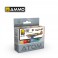 ATOM ACR. PAINT SET RAF WWII DESERT 4 JARS