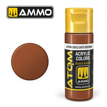 ATOM ACRYLIC COLOR EARTH BROWN 20 ML