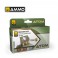 ATOM ACR. PAINT URBAN DIORAMA COL. 6 JARS 20 ML