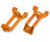 Caster blocks (c-hubs), 6061-T6 aluminum (orange-anodized), left & ri