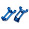 Caster blocks (c-hubs), 6061-T6 aluminum (blue-anodized), left & righ