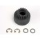 Clutch bell, (20-tooth)/ 5x8x0.5mm fiber washer (2)/ 5mm E-c