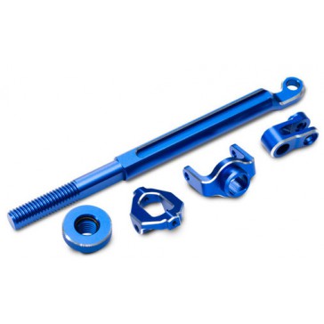 Brake linkage, front (blue-anodized 6061-T6 aluminum)/ mounting hardw